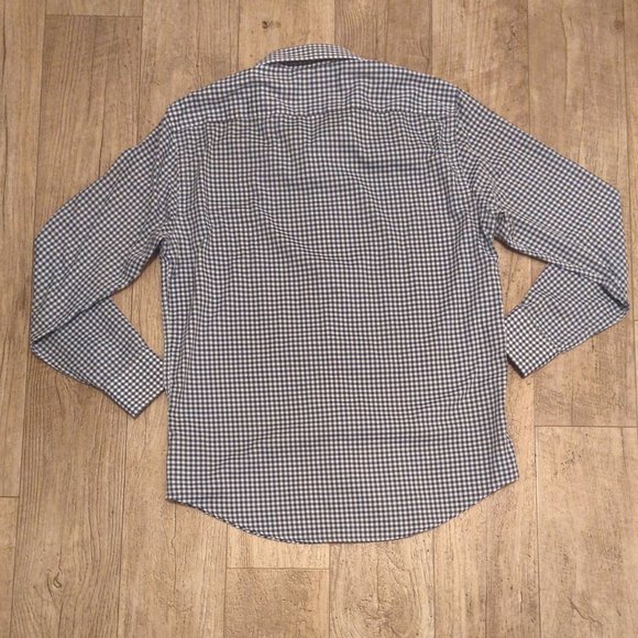 Lucky Brand Mens Medium Slim Fit Checkered Long Sleeve Button Up Casual Shirt - Picture 2 of 8